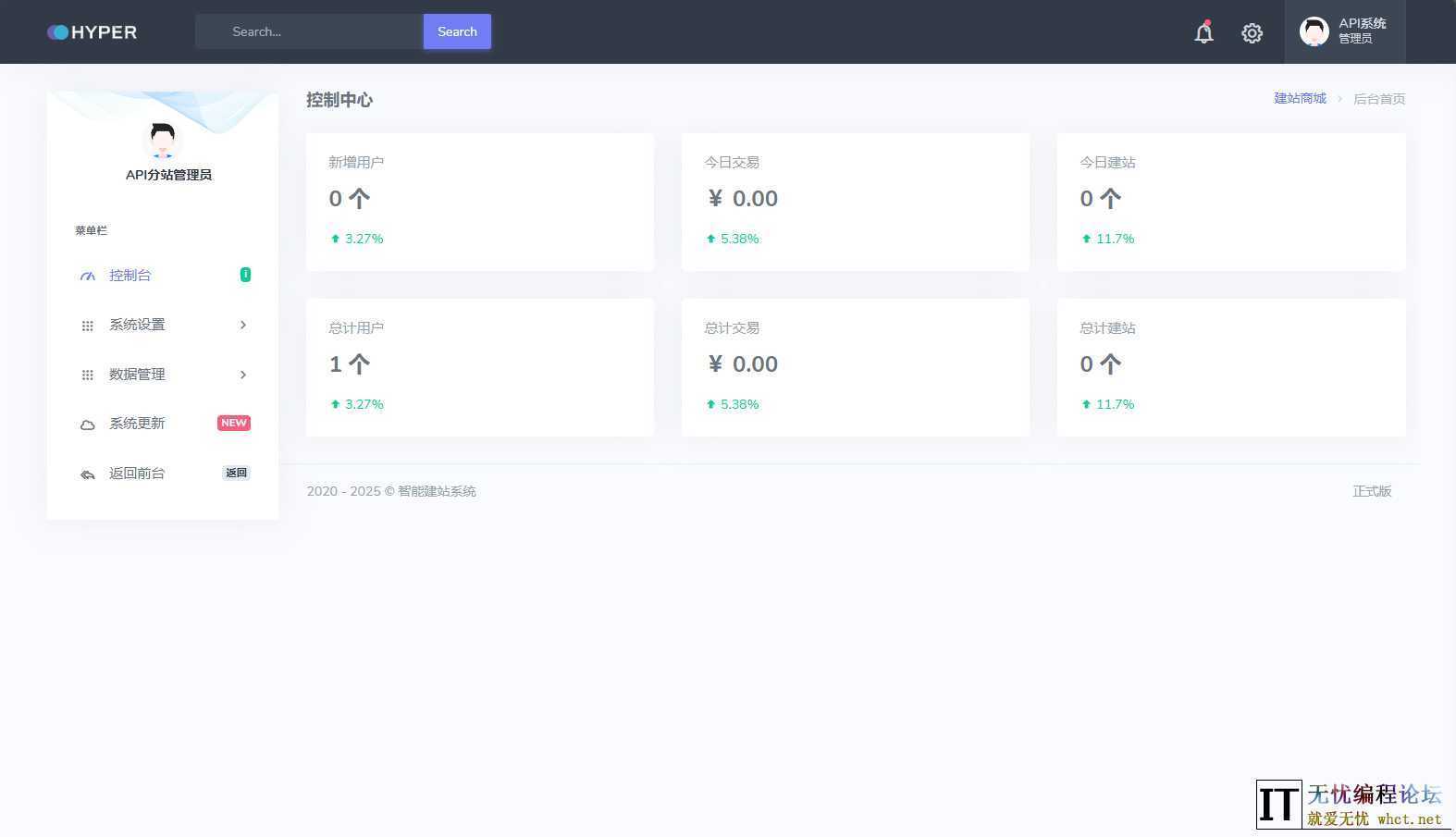 2025最新宝塔API一键建站系统源码  3532 无忧技术吧www.92wuyou.cn