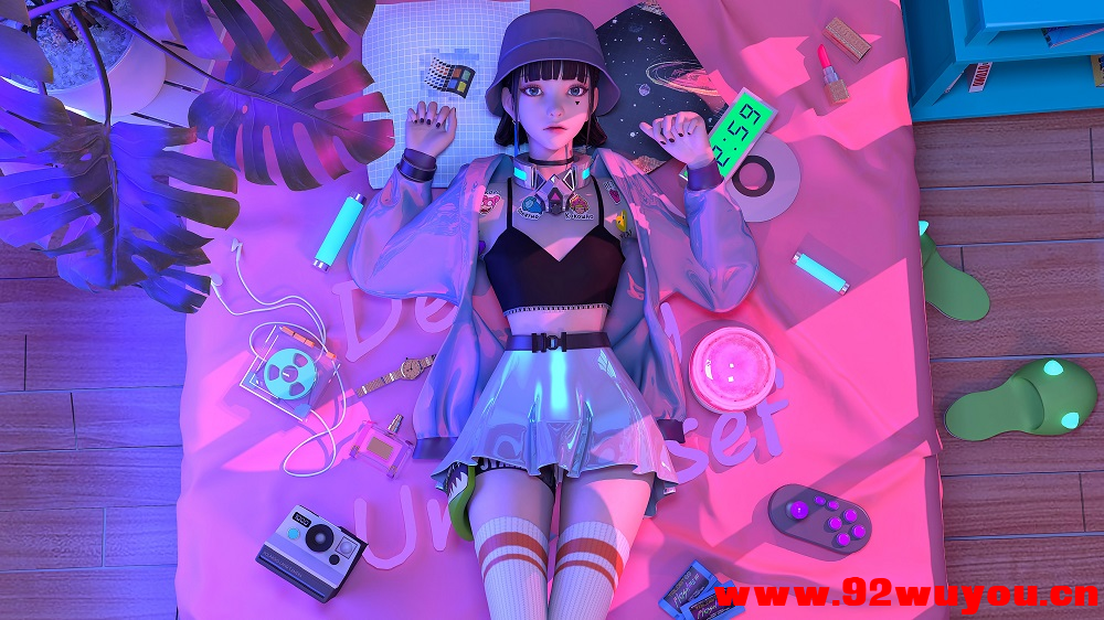 赛博朋克风格奇幻少女 集原美电脑4k壁纸3840x2160  9814 无忧技术吧www.92wuyou.cn