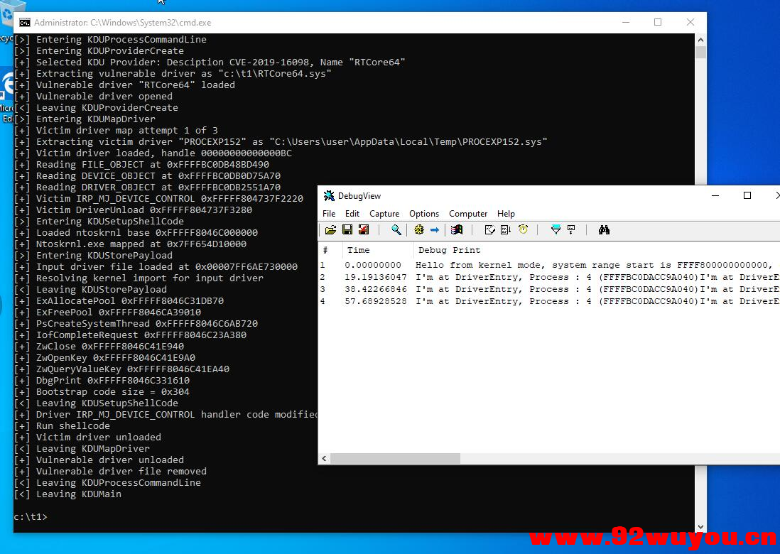 C++ YG驱动读写源码，带不同系统测试图不蓝屏，学习使用  3488 无忧技术吧www.92wuyou.cn