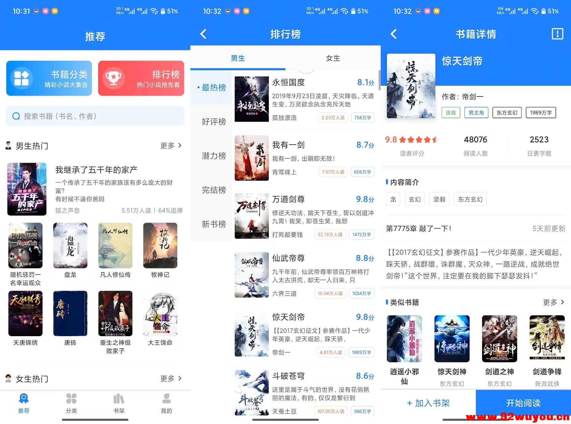 【小说大全】2.3.5 各类小说资源全免费 实时更新  3481 无忧技术吧www.92wuyou.cn